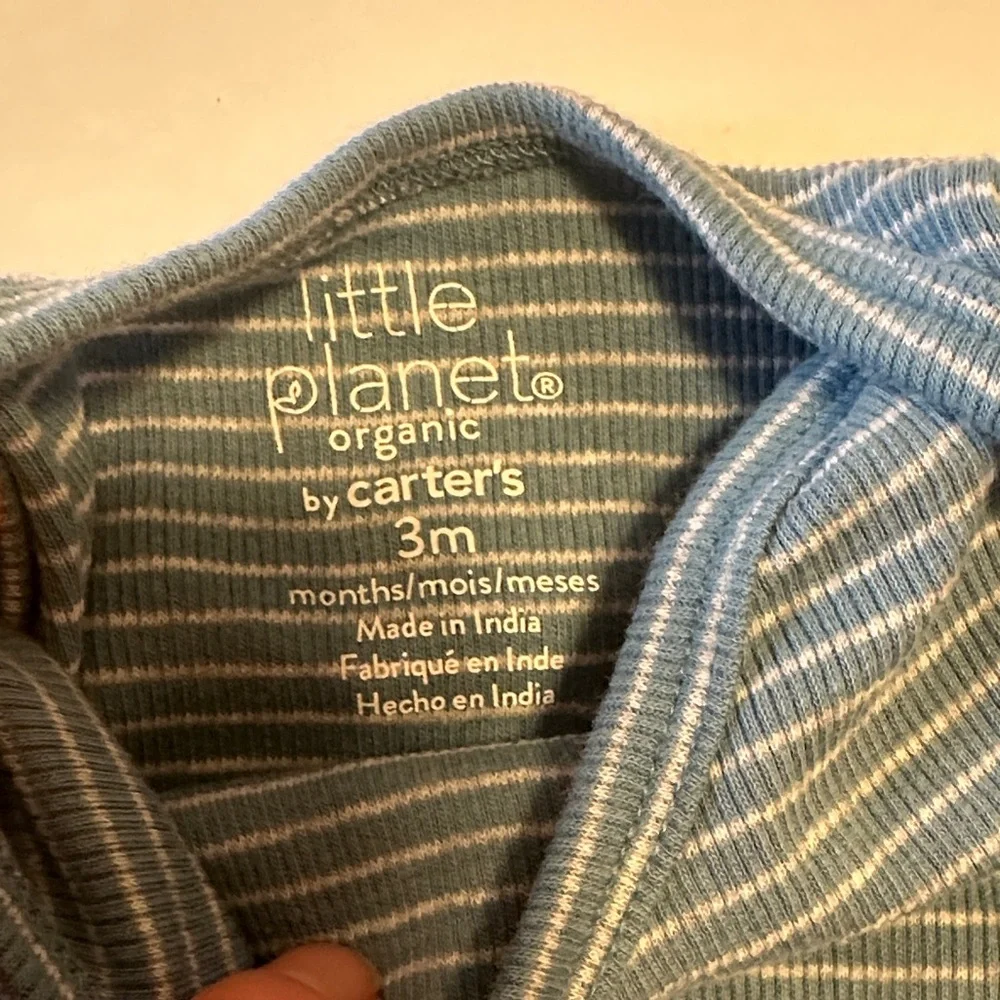 Cozy Blue and Green Striped Bodysuits